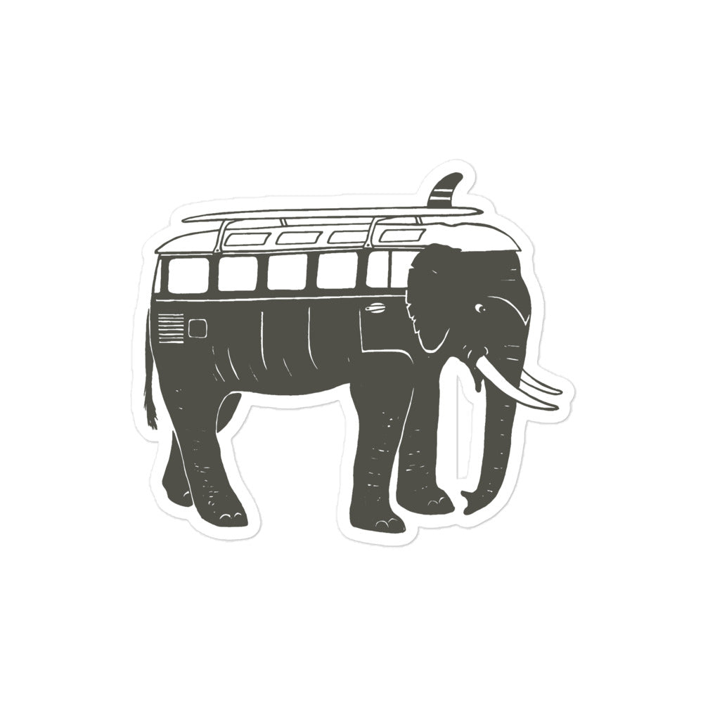 Easy Ride Elephant Sticker - OVERLANDERS Outfitter