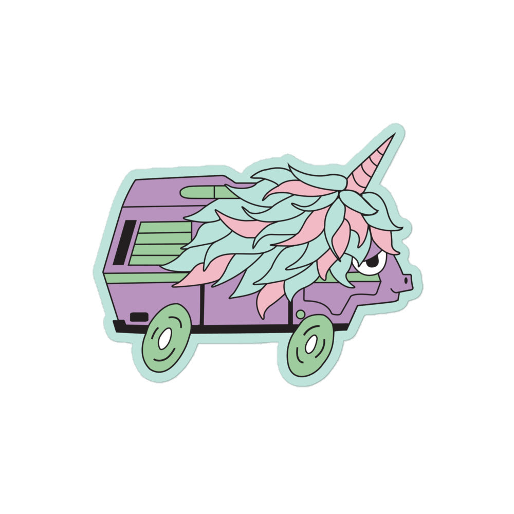 High-Top Hazel Unicorn Sticker - OVERLANDERS Outfitter