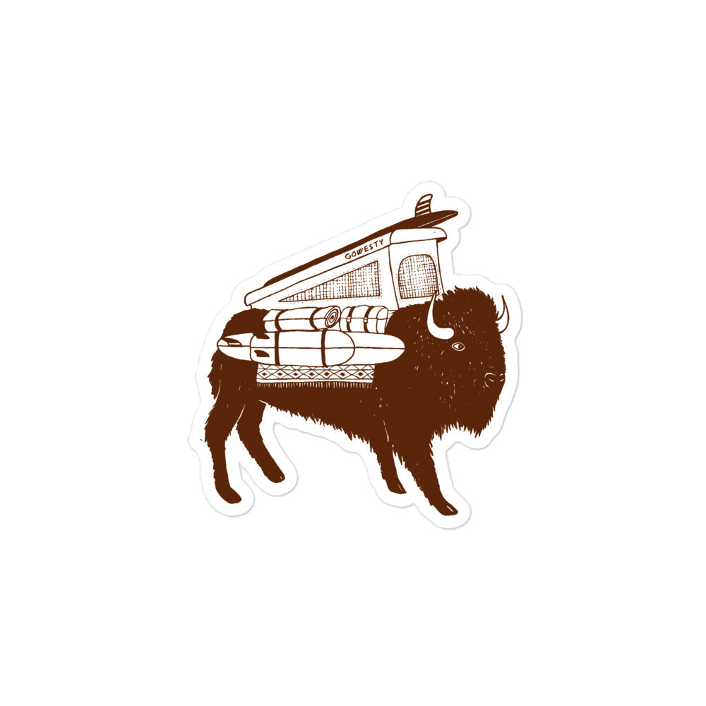 Buffalo Roam Vanimal Sticker - OVERLANDERS Outfitter