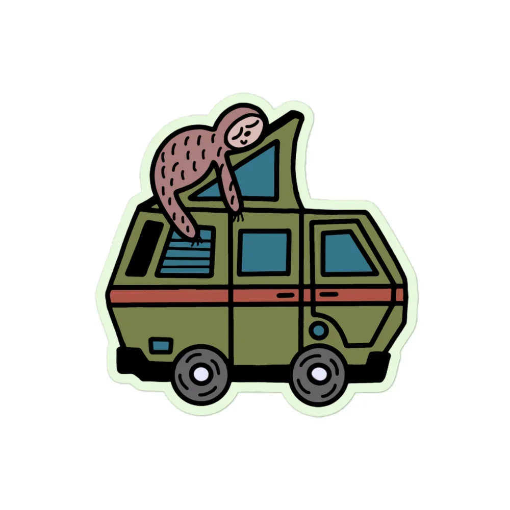 Stewie Sloth Sticker - OVERLANDERS Outfitter