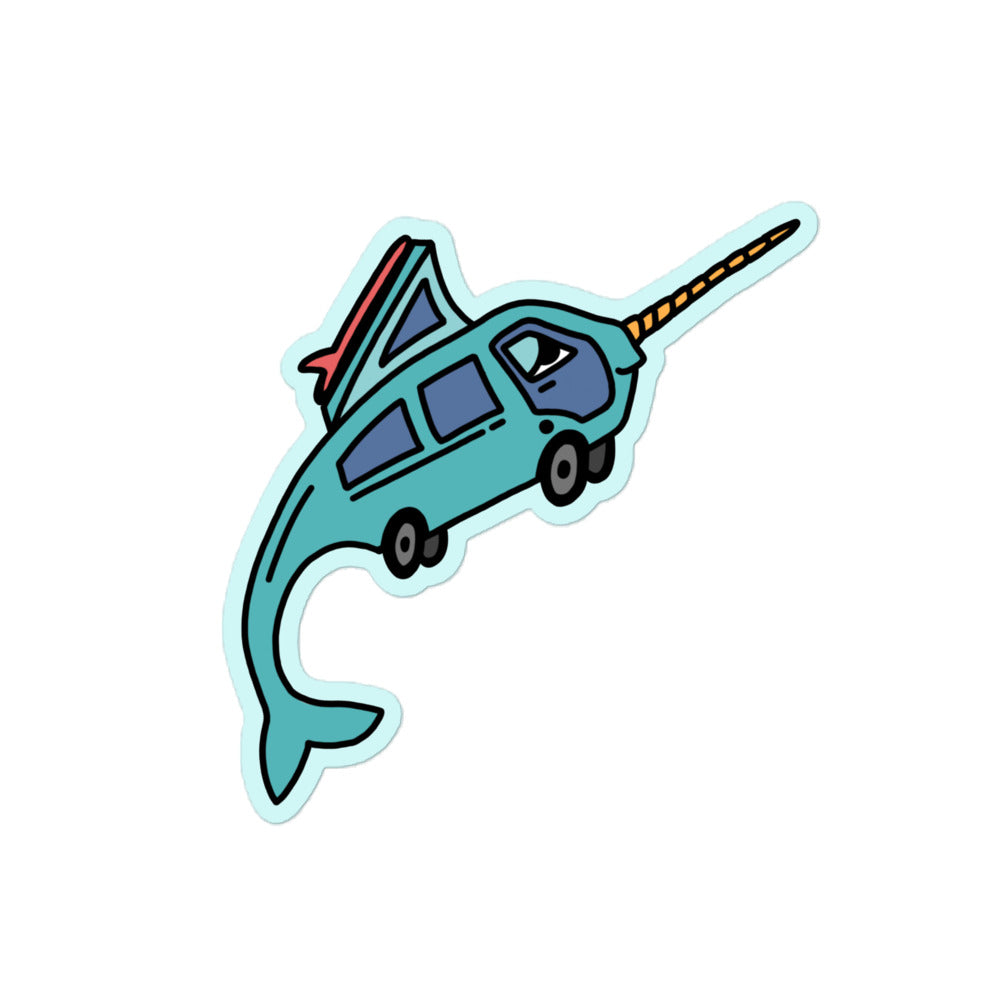 Narwhal Ned Sticker - OVERLANDERS Outfitter