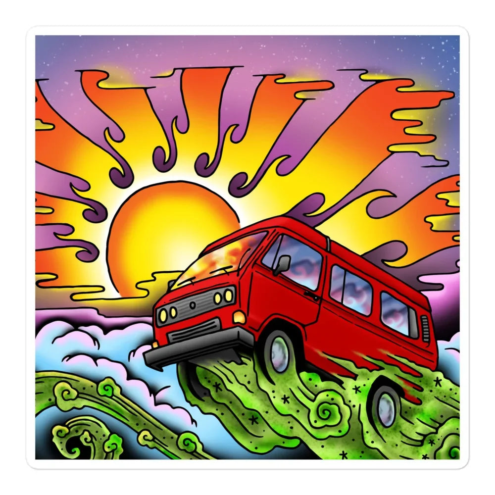 Van & Sun Sticker - OVERLANDERS Outfitter