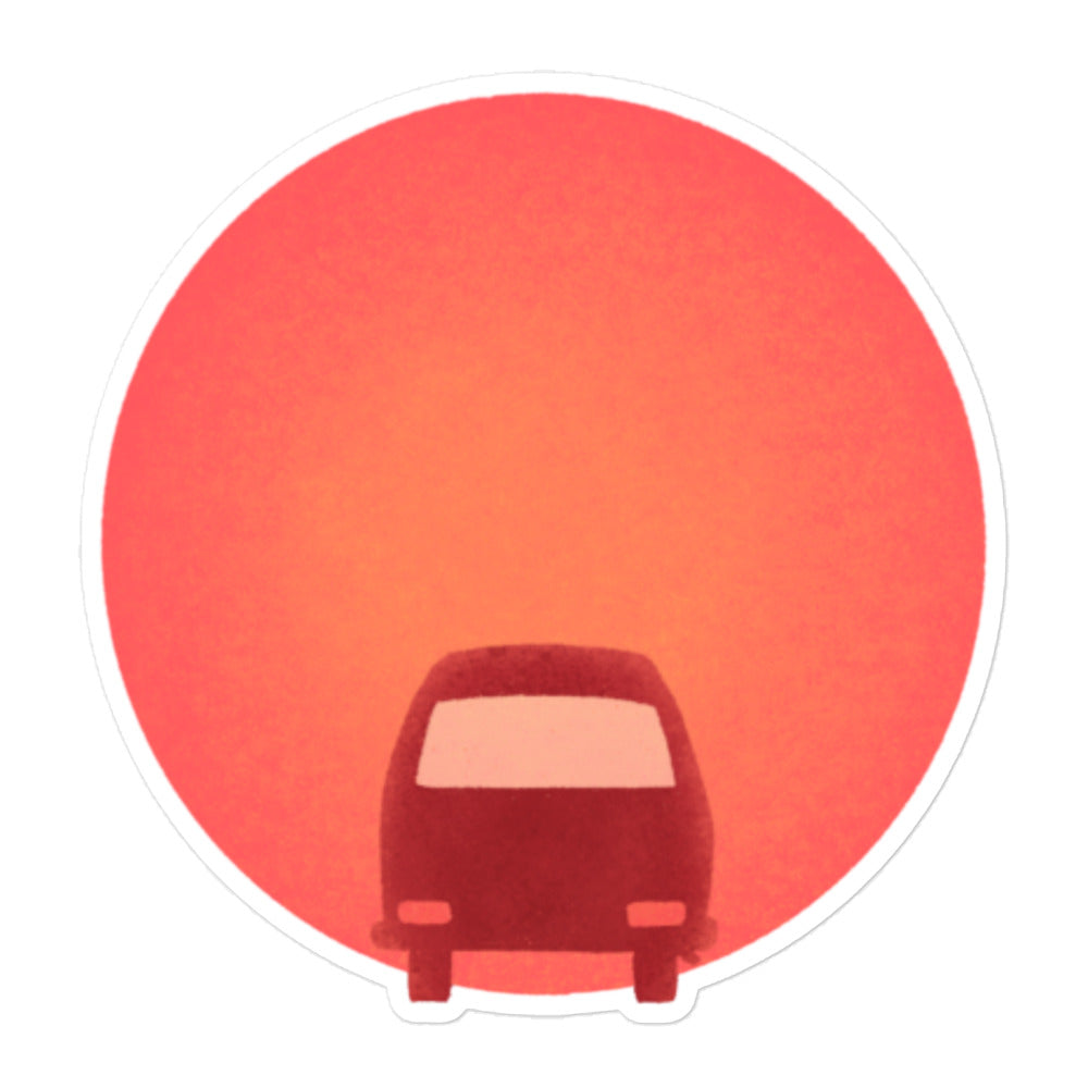 Sunset Bus Sticker - OVERLANDERS Outfitter