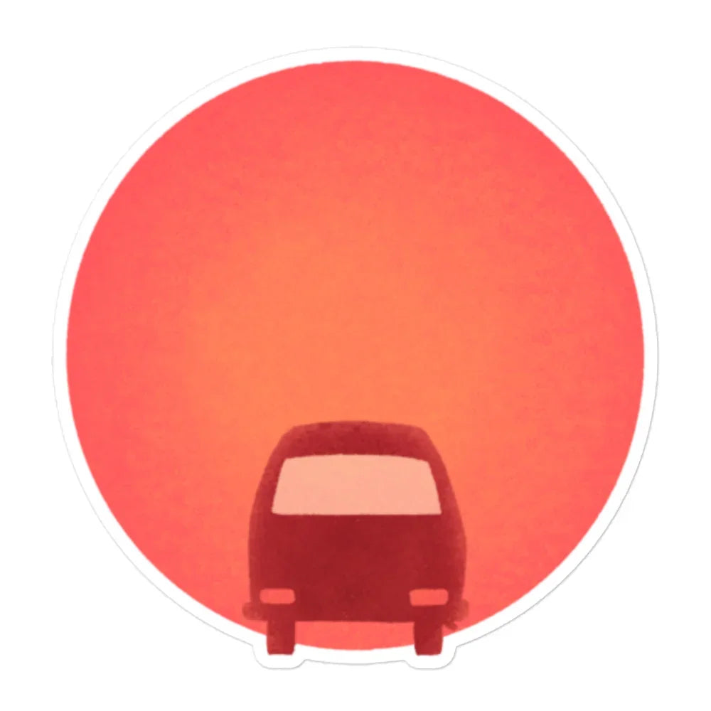 Sunset Bus Sticker - OVERLANDERS Outfitter
