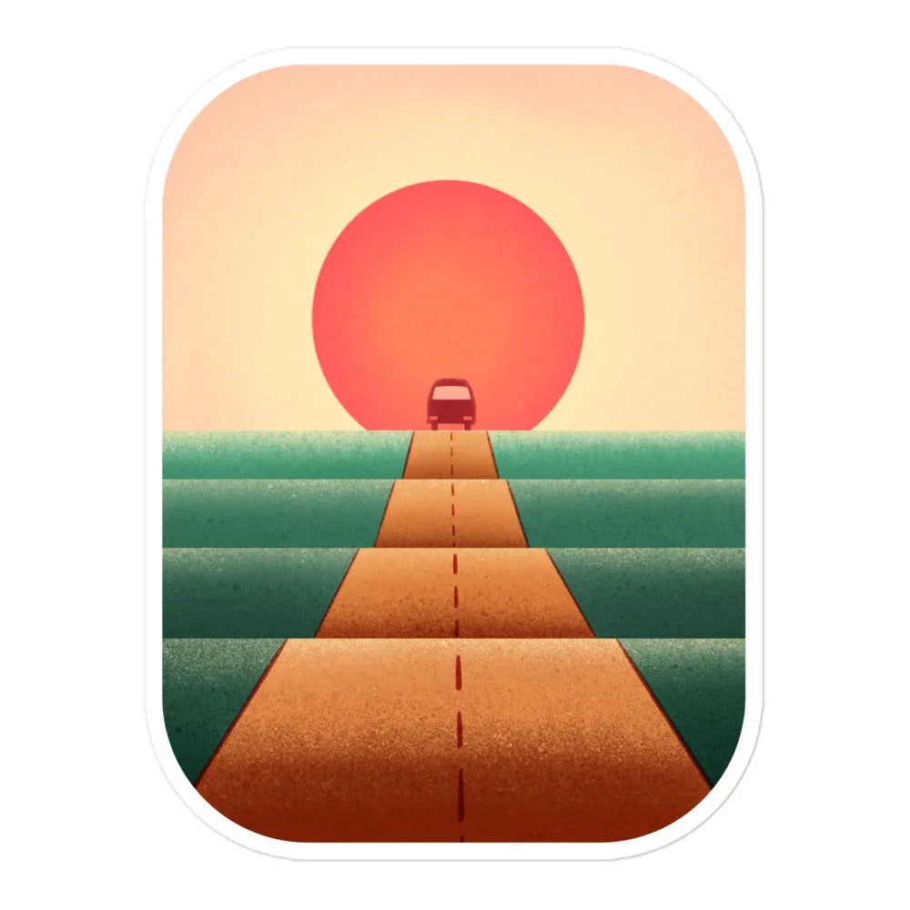 Sunset Road Sticker - OVERLANDERS Outfitter