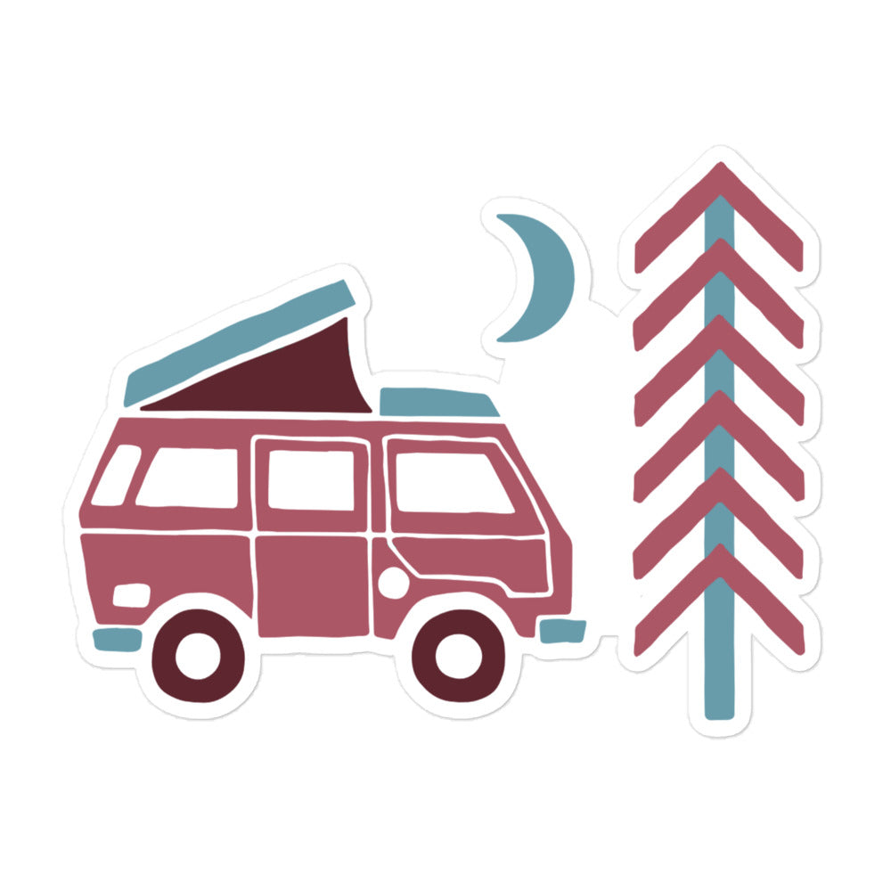 Go Outside Van & Moon Sticker - OVERLANDERS Outfitter