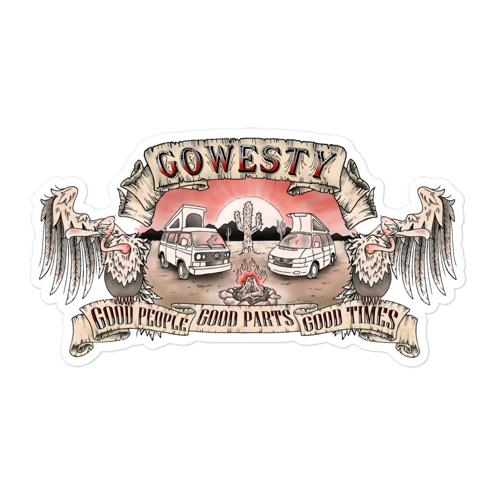 Desert Vulture Sticker - OVERLANDERS Outfitter