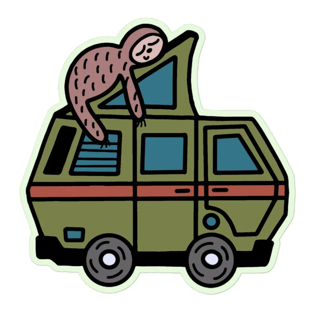 Stewie Sloth Sticker - OVERLANDERS Outfitter
