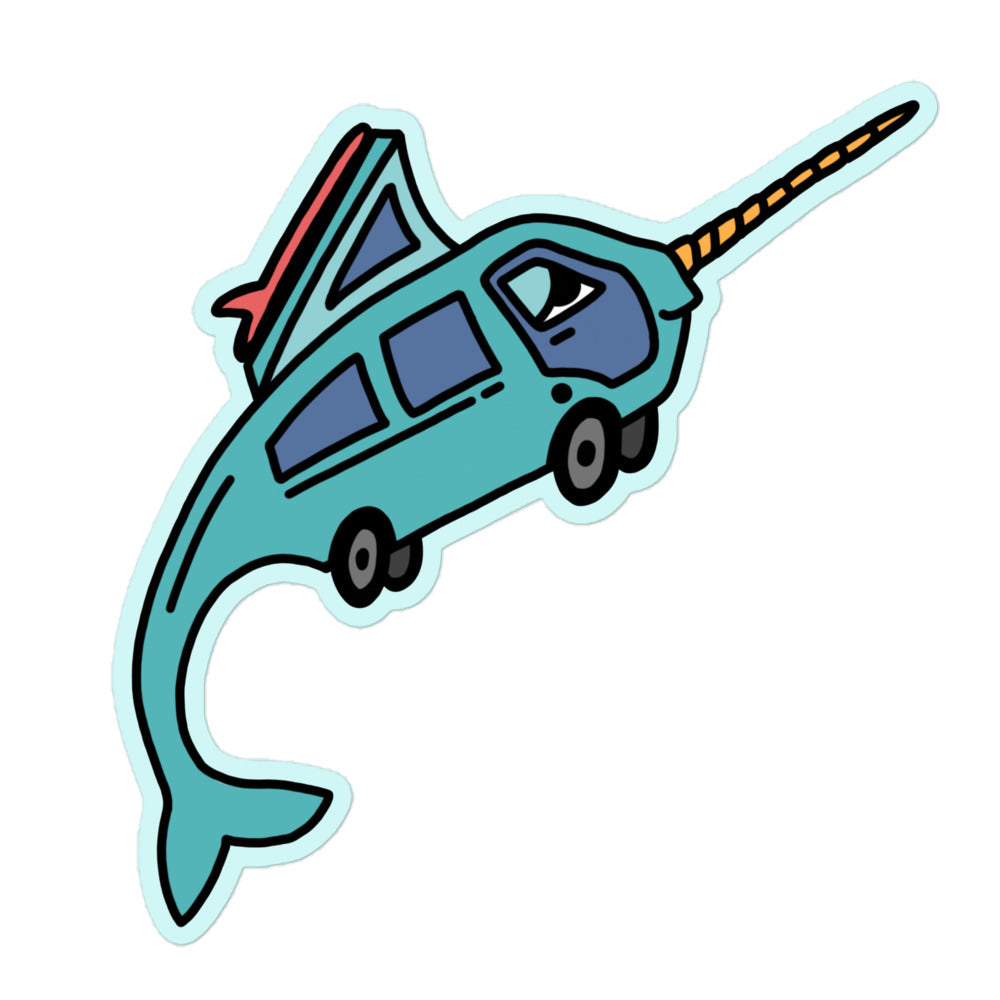 Narwhal Ned Sticker - OVERLANDERS Outfitter
