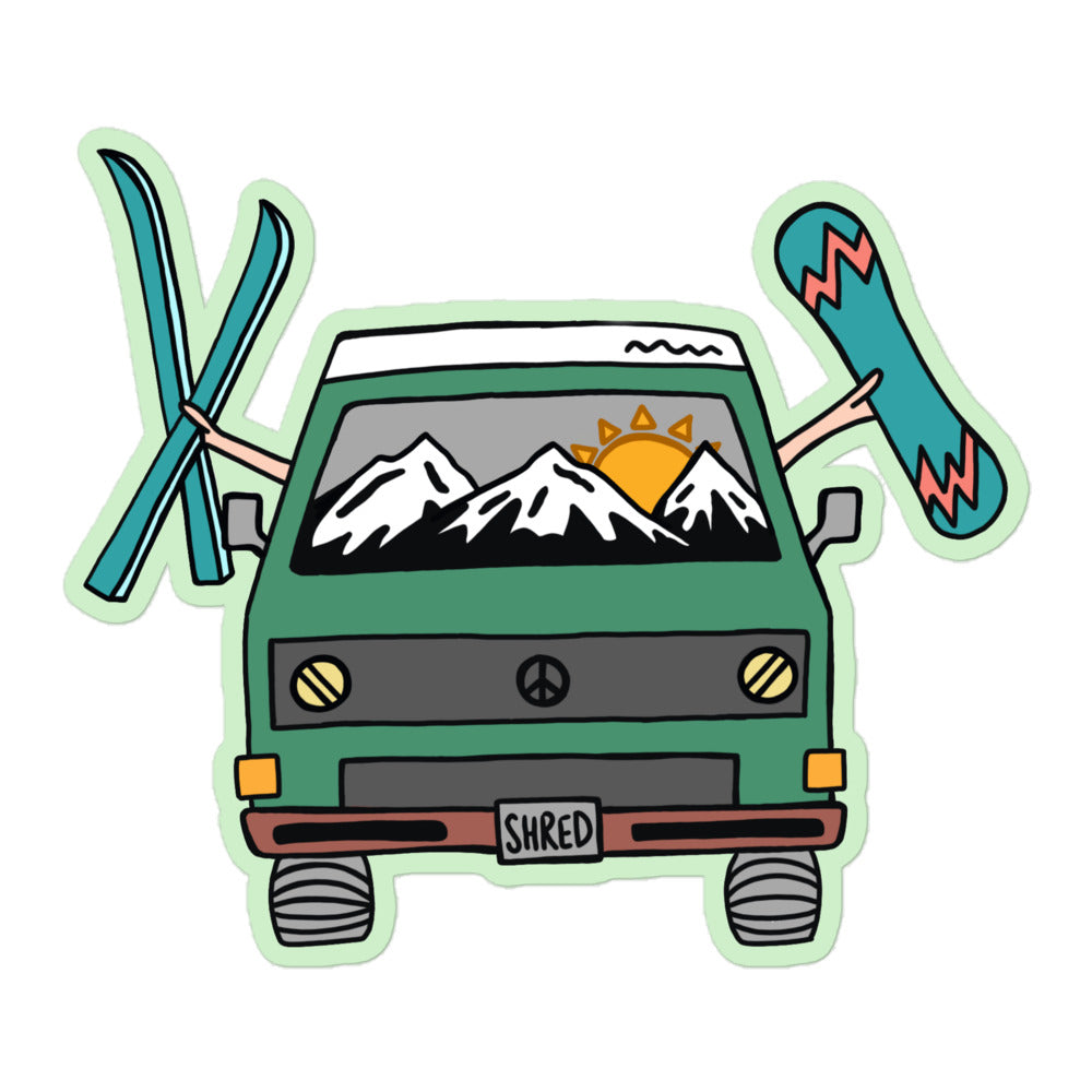 Shred Van Sticker - OVERLANDERS Outfitter