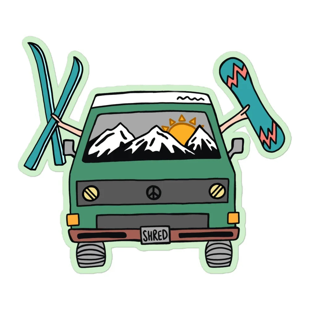 Shred Van Sticker - OVERLANDERS Outfitter