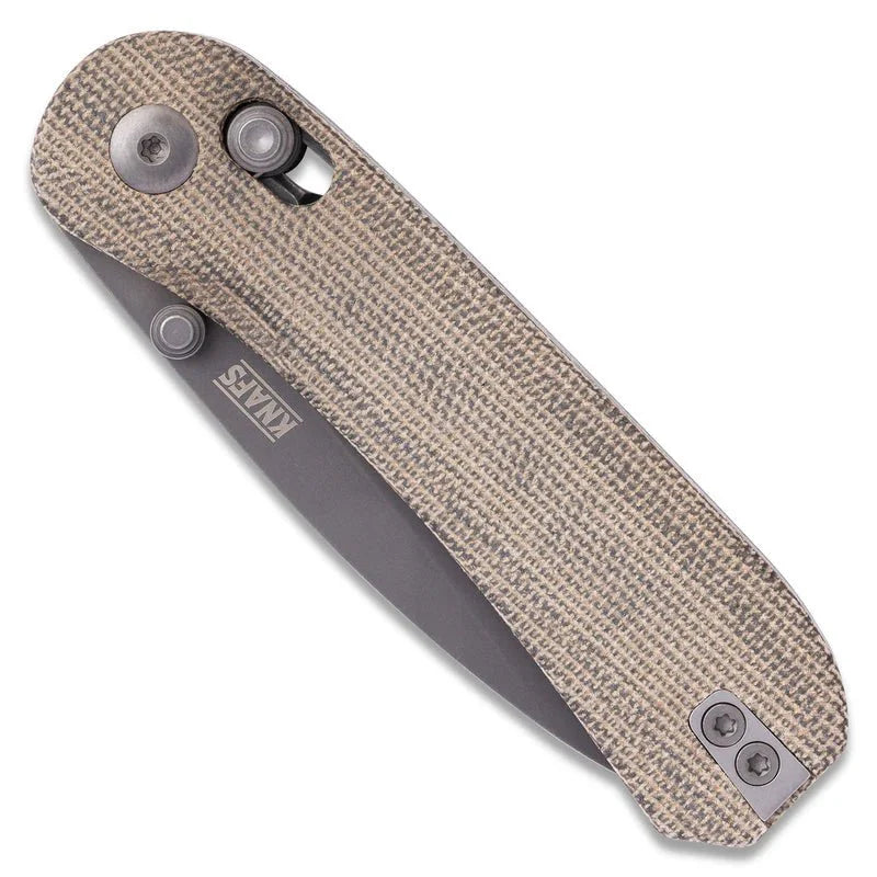 KNAFS Lander 3 Pocket Knife - Moondust Micarta - Clutch Lock - OVERLANDERS Outfitter