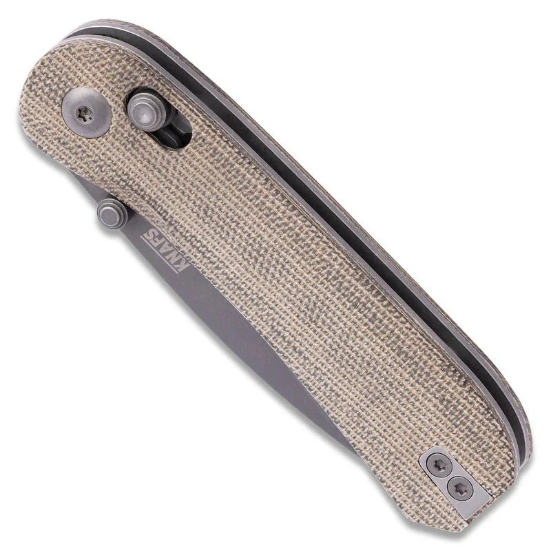 KNAFS Lander 3 Pocket Knife - Moondust Micarta - Clutch Lock - OVERLANDERS Outfitter