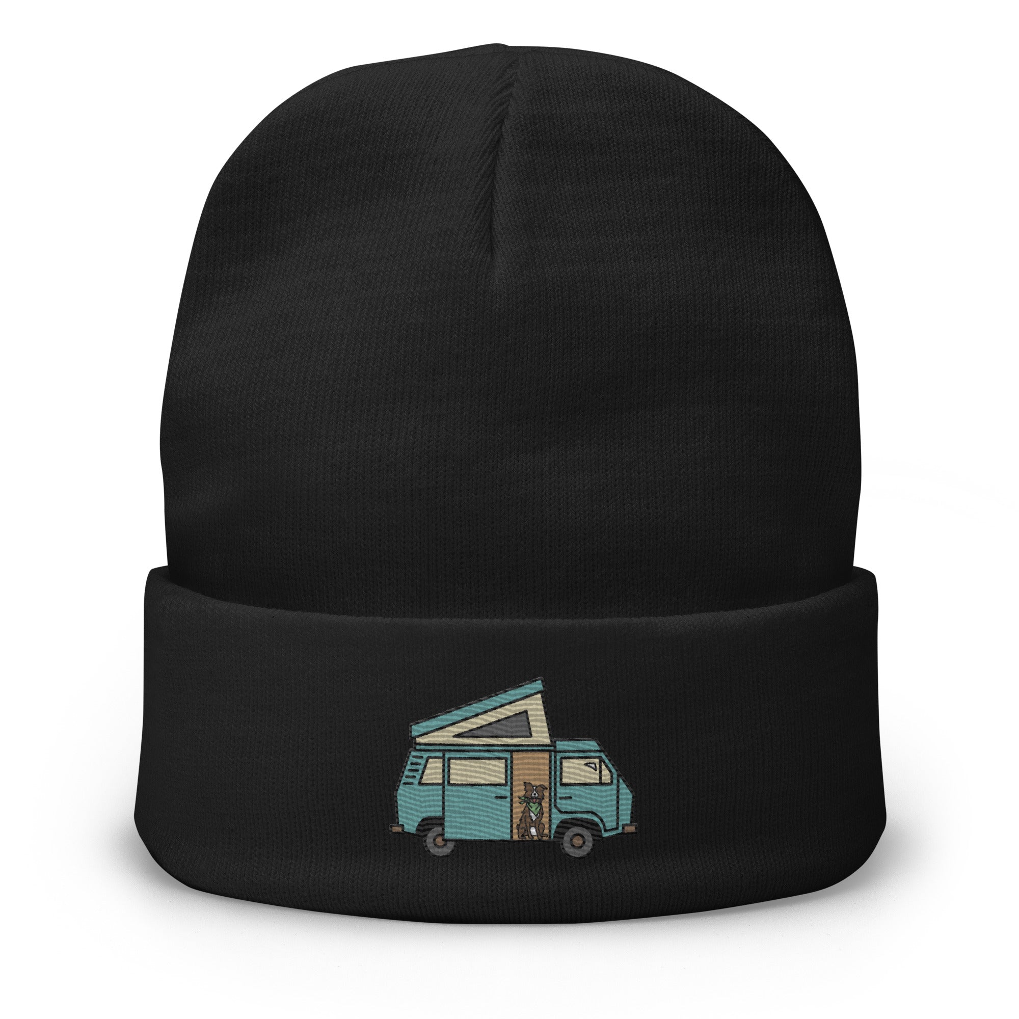 Dog in Van Embroidered Beanie - OVERLANDERS Outfitter