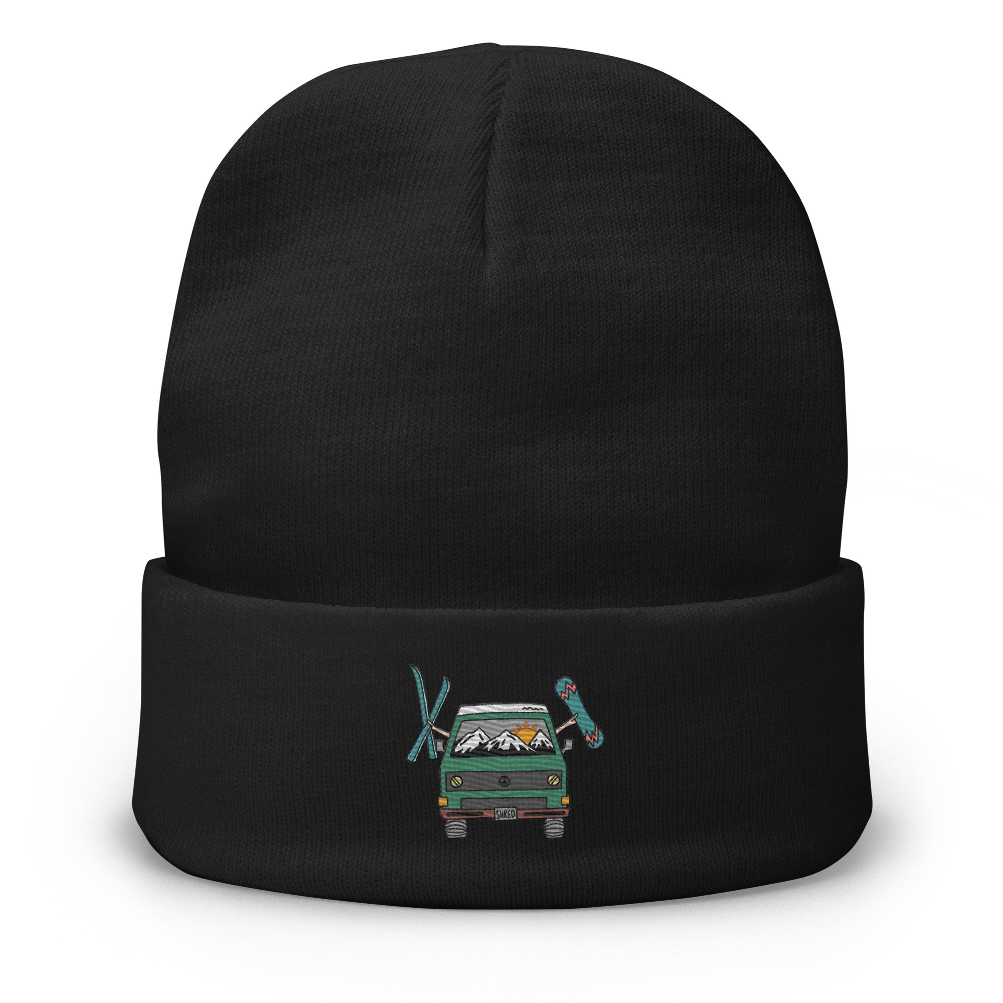 Shred Van Embroidered Beanie - OVERLANDERS Outfitter