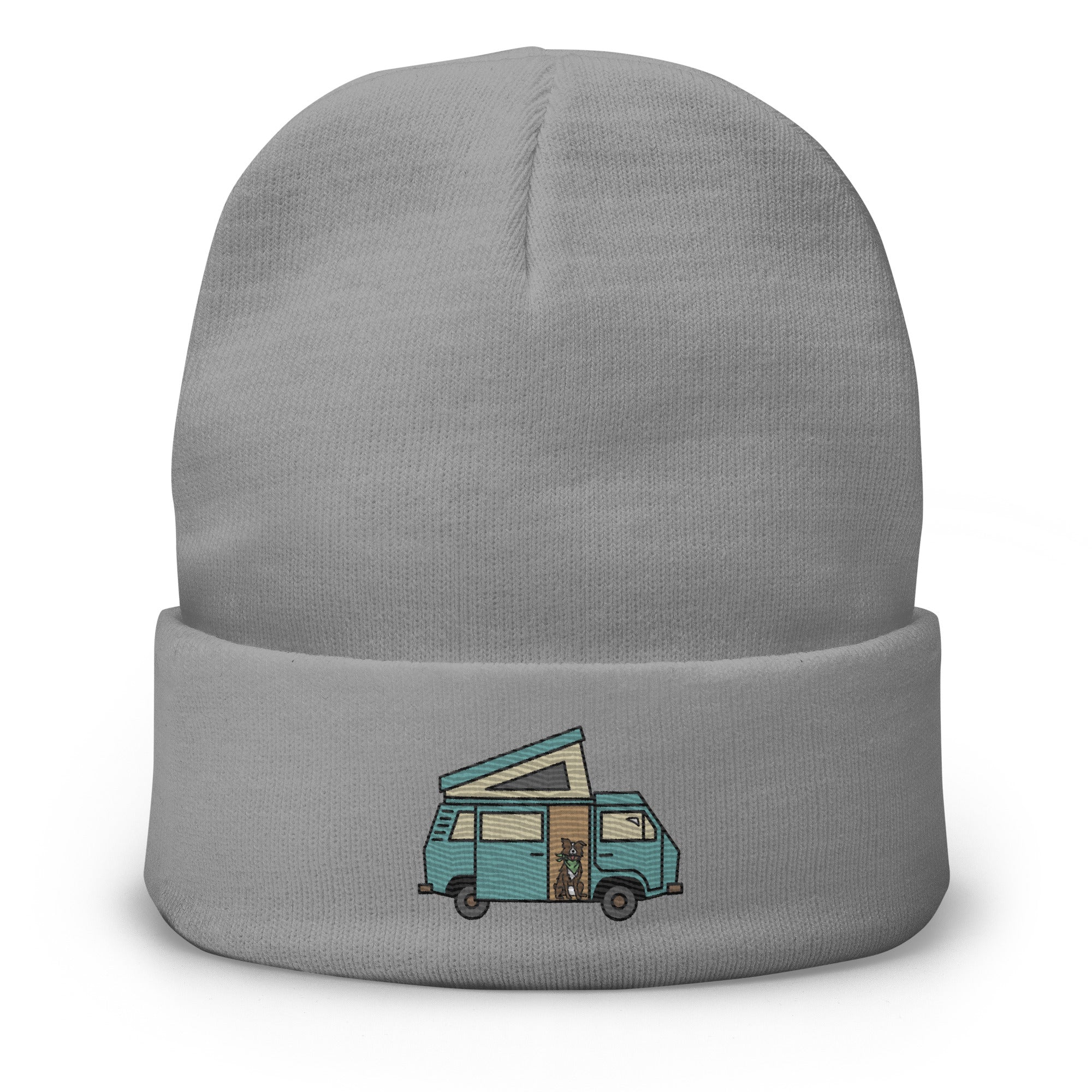 Dog in Van Embroidered Beanie - OVERLANDERS Outfitter
