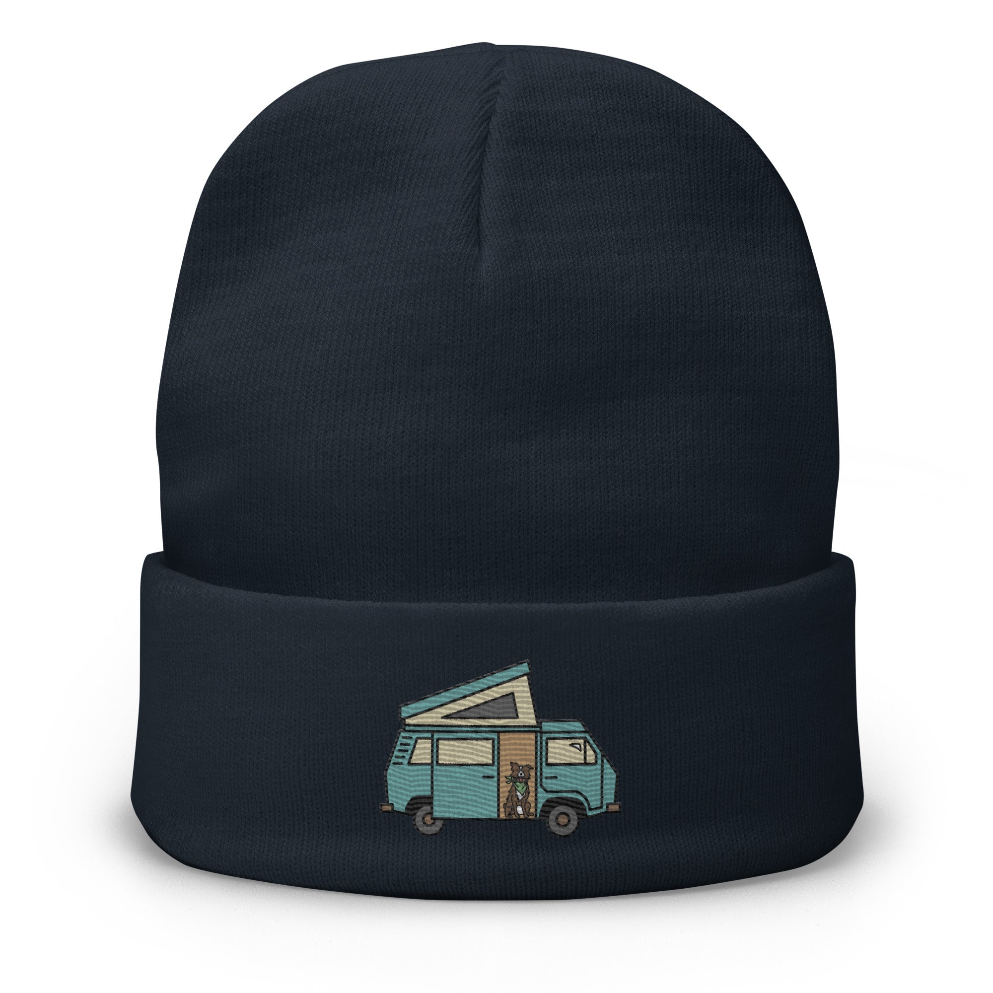 Dog in Van Embroidered Beanie - OVERLANDERS Outfitter
