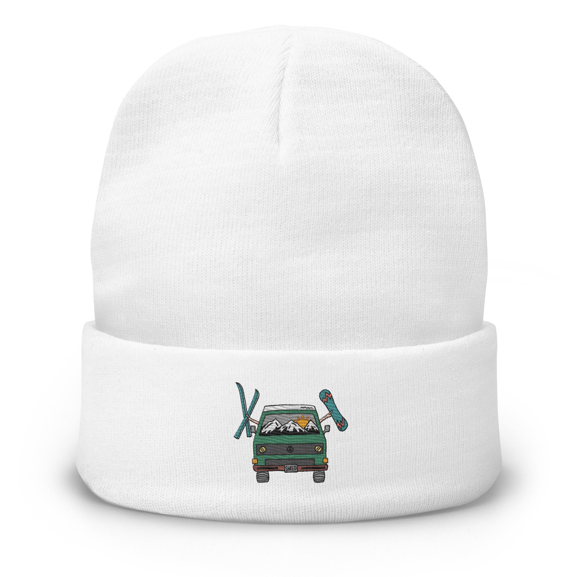 Shred Van Embroidered Beanie - OVERLANDERS Outfitter