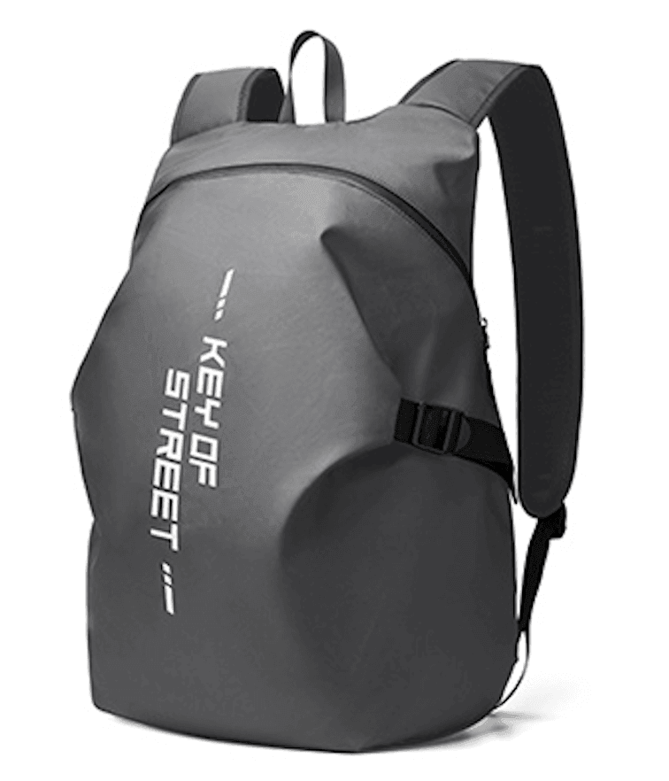 Bean's Moto Booth KOS™ water-resistant motorcycle helmet backpack with adjustable straps and spacious storage for riders.