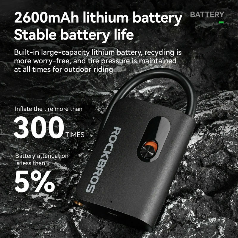 L1 Mini Electric Bike Pump - 70PSI - OVERLANDERS Outfitter
