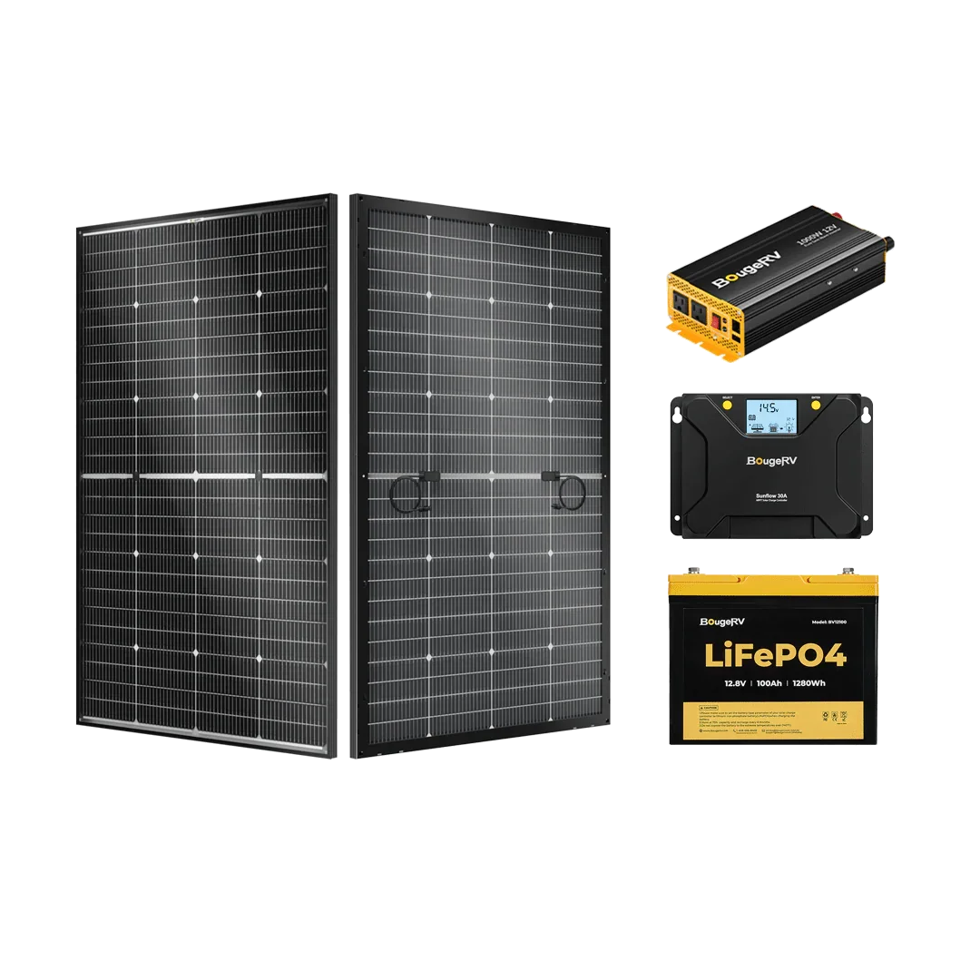 BougeRV 12V 200 Watt Rigid Solar System Kit - We The Collective