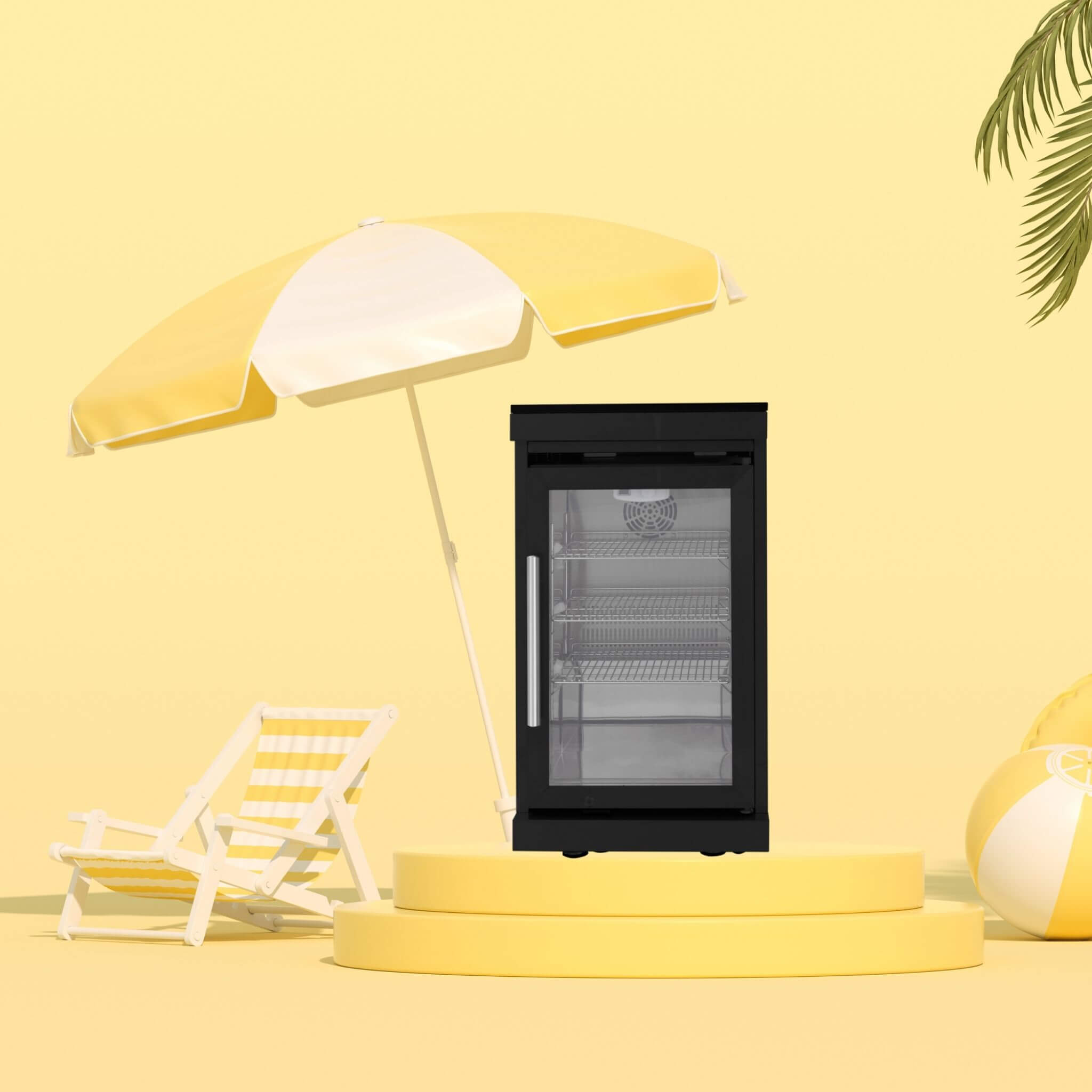 Large 68L Stainless Steel Single-Door Fridge For Outdoor Kitchen Islands (SAK15296) - We The Collective