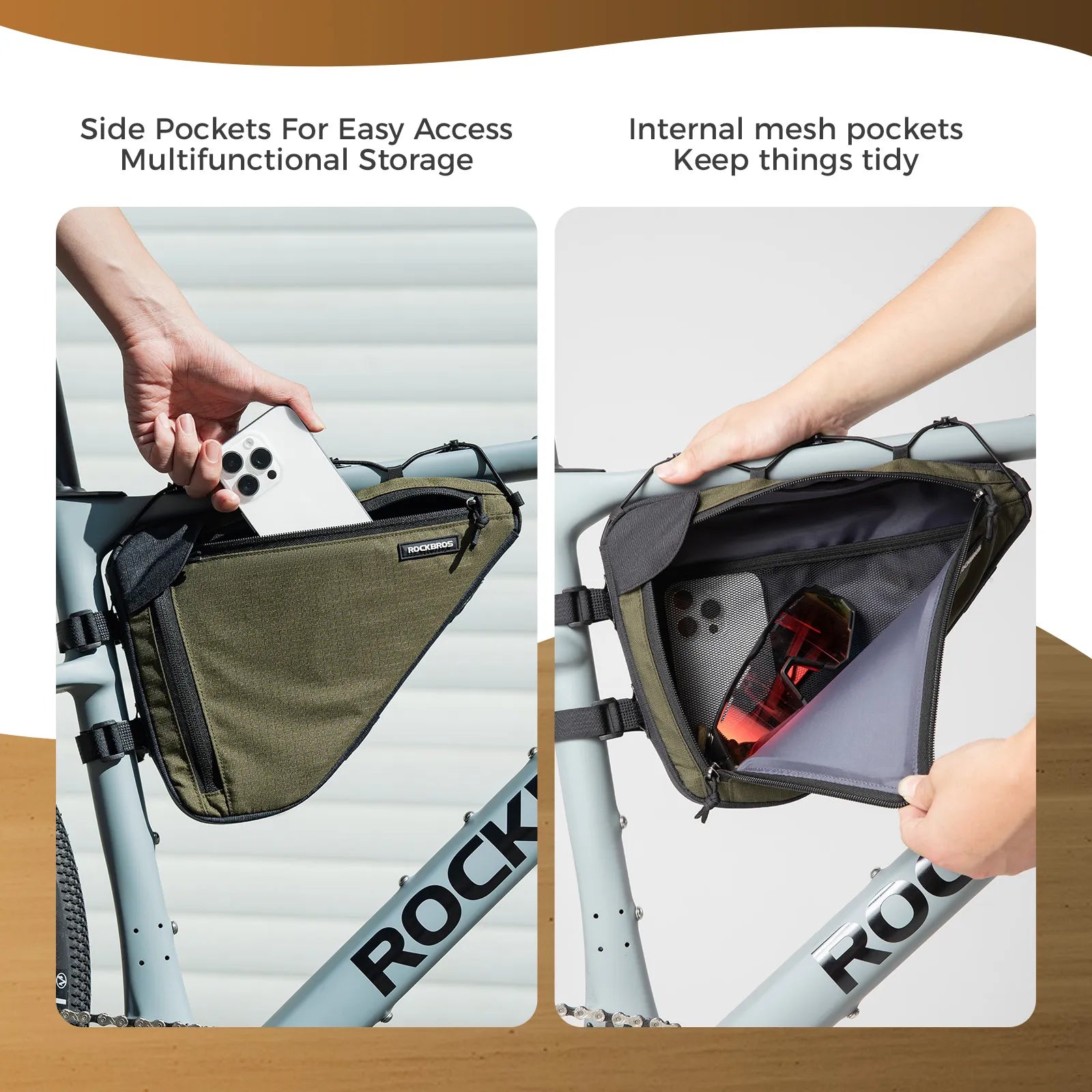 Large Capacity Bike Triangle Bag-1.5L - OVERLANDERS Outfitter