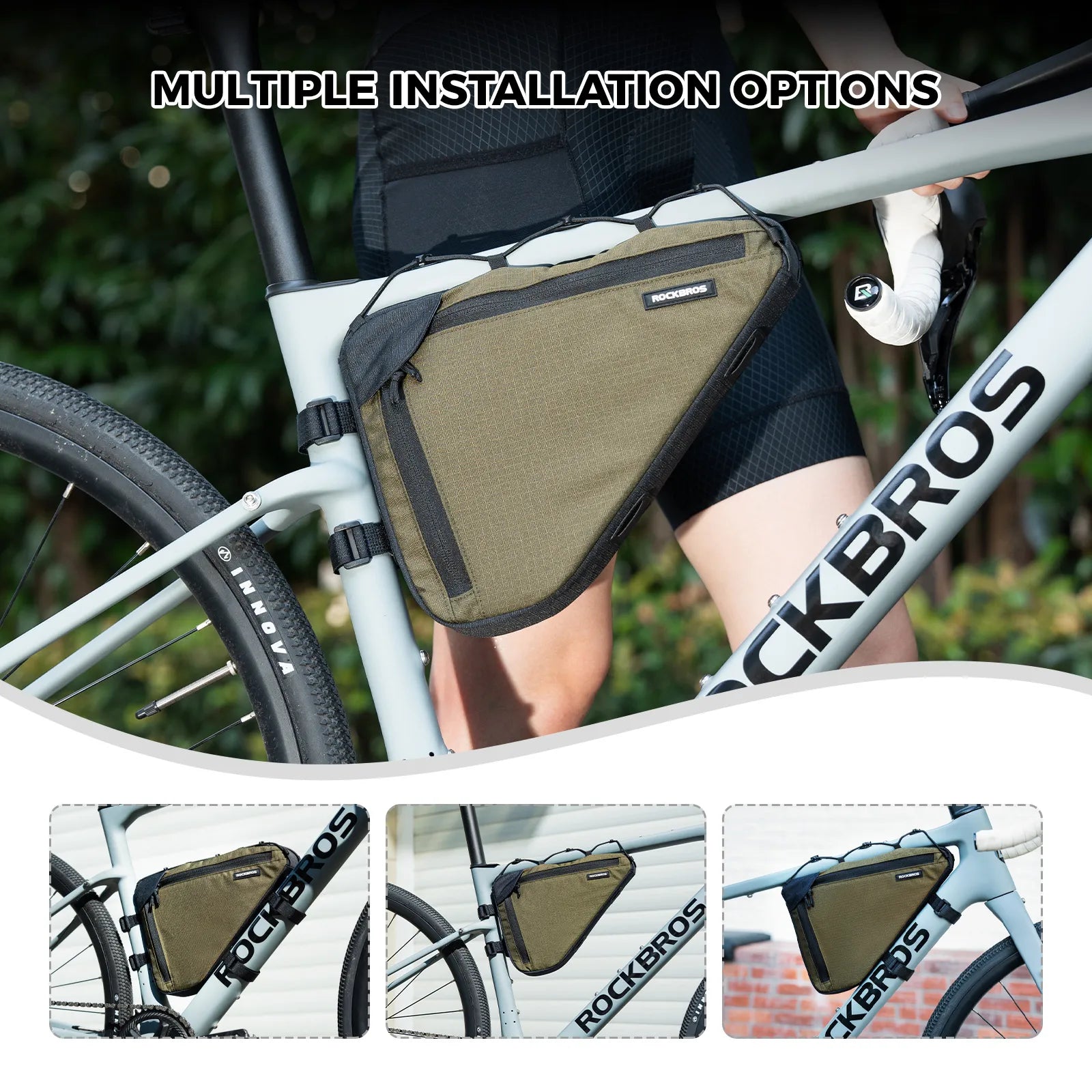 Large Capacity Bike Triangle Bag-1.5L - OVERLANDERS Outfitter
