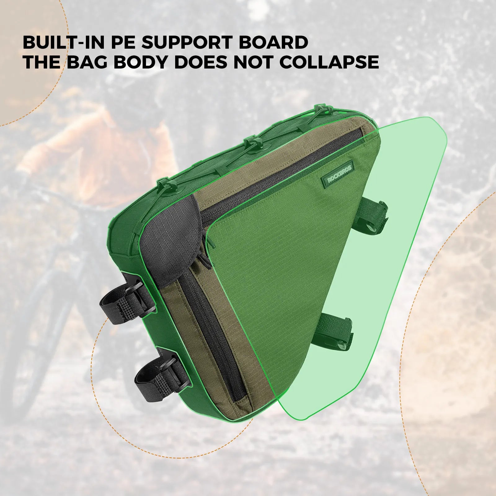 Large Capacity Bike Triangle Bag-1.5L - OVERLANDERS Outfitter