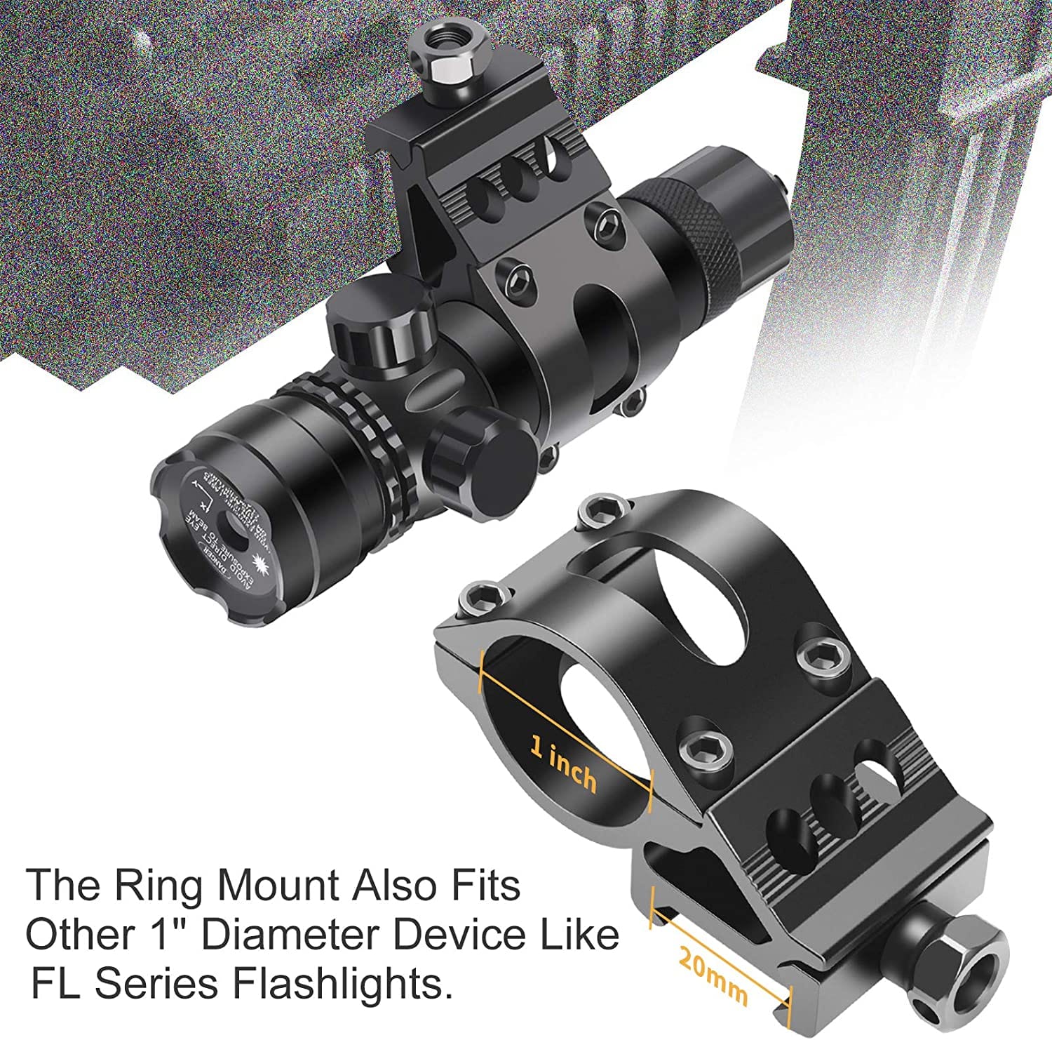 SFT2 Tactical green and red laser with 20mm mount and pressure switch for precise targeting and aiming.