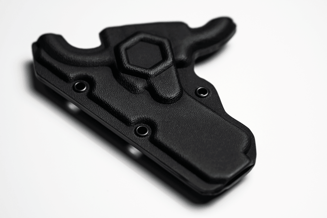 Black MINI Compact EMT and First Responders Rescue Shears Kydex Holder | ONE SHEAR® - OVERLANDERS Outfitter