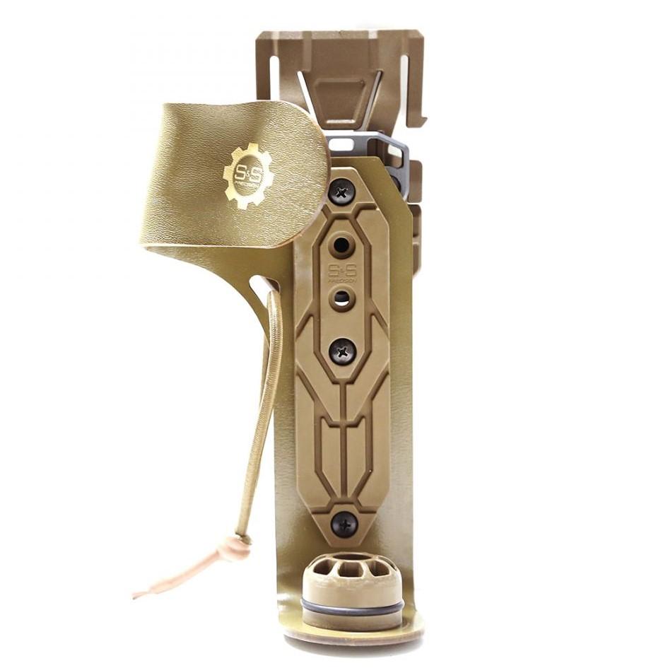HCC Tactical launcher holster featuring durable construction for secure equipment retention and easy access.
