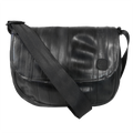 ZEITBIKE Alchemy Goods Laurelhurst cross body bag in black and grey with front pocket and adjustable strap.