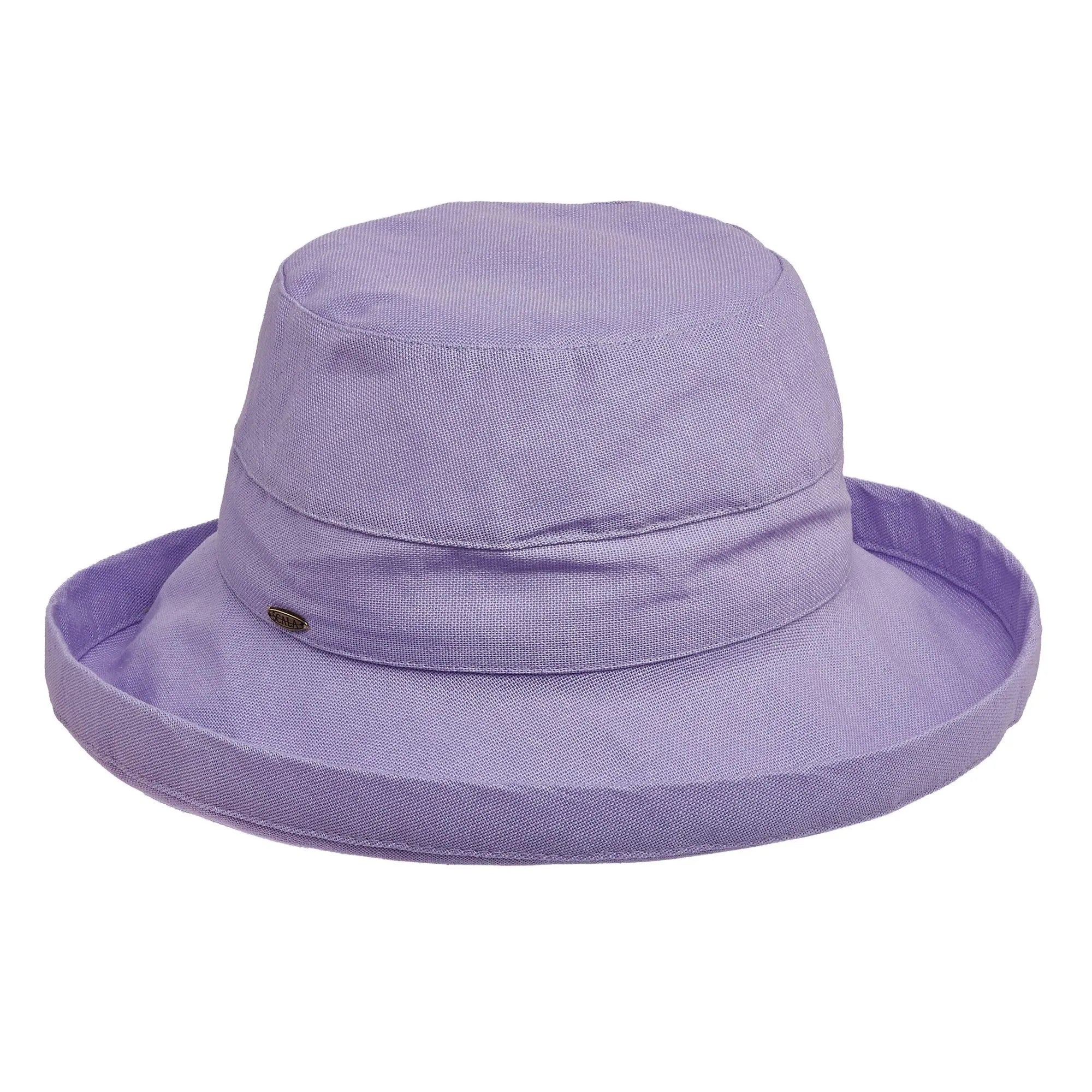 Lavender Scala Simple Cotton Women's Sun Hat by HatCountry, lightweight headwear with a wide brim and breathable fabric.