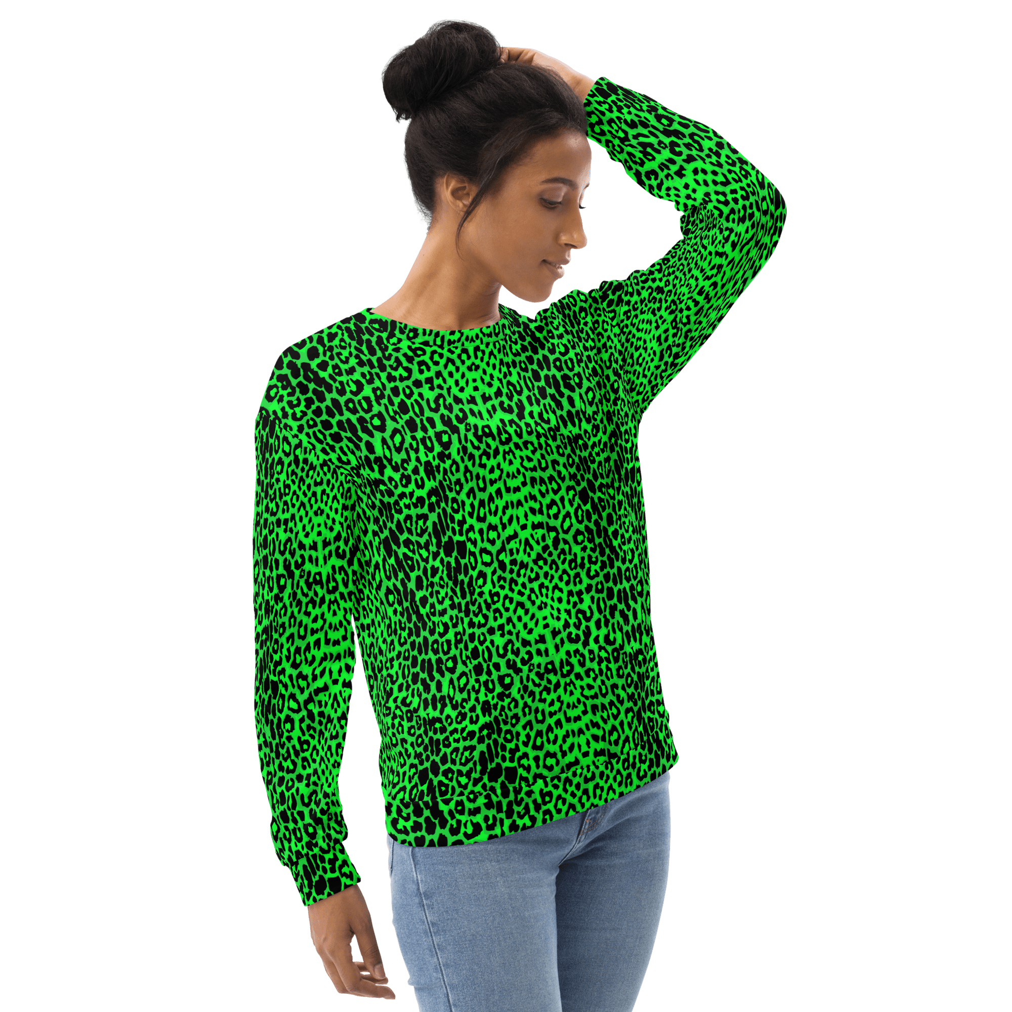 Lime Leopard Unisex Sweatshirt