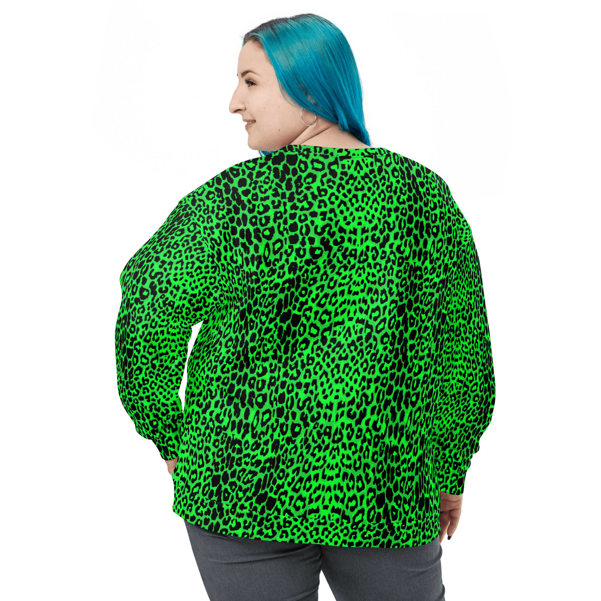 Lime Leopard Unisex Sweatshirt