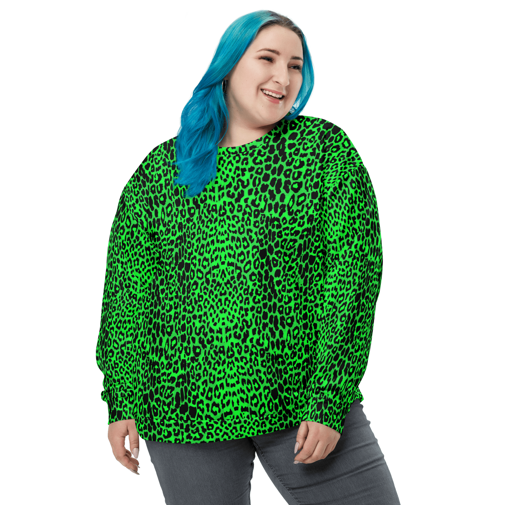 Lime Leopard Unisex Sweatshirt
