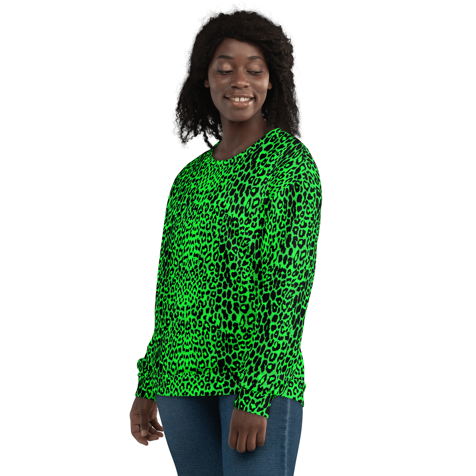 Lime Leopard Unisex Sweatshirt