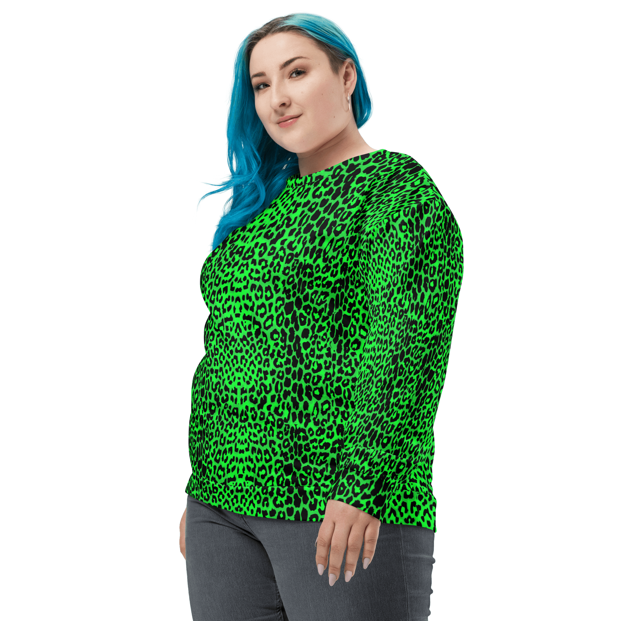 Lime Leopard Unisex Sweatshirt