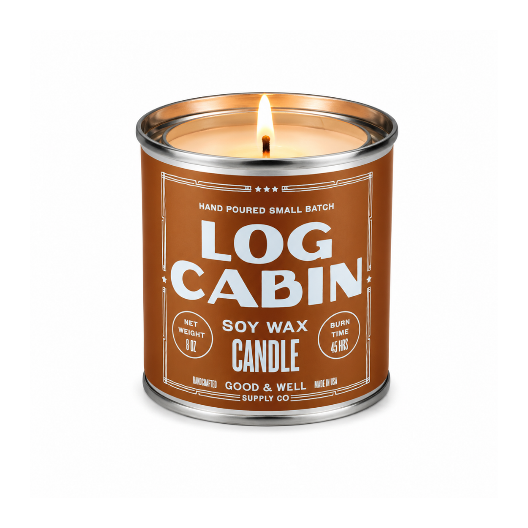 Log Cabin Soy Candle - OVERLANDERS Outfitter