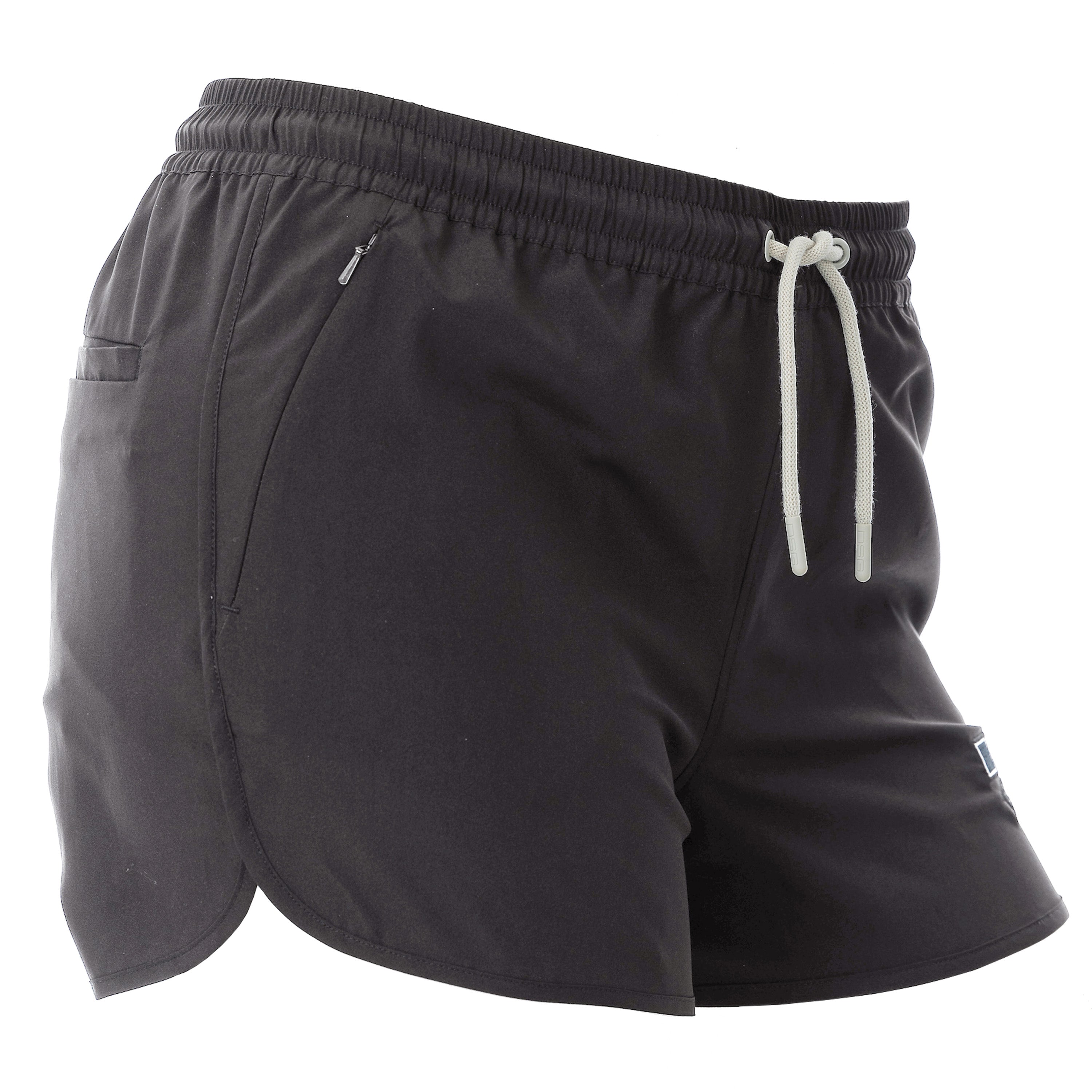 Charcoal Lydia 2.0 Dock Shorts by DSG Outerwear with UPF 40+ protection, showing side view of the lightweight, sun-safe shorts.