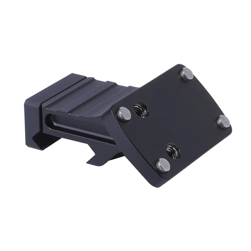 MUCTAC RMSc 45 Offset Red Dot Mount in T6061 aluminum, lightweight optic accessory for firearms, shown in main image.