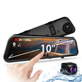 Rexing M1 Pro dual dash cam with 2K front and 1080p rear cameras mounted inside a vehicle.