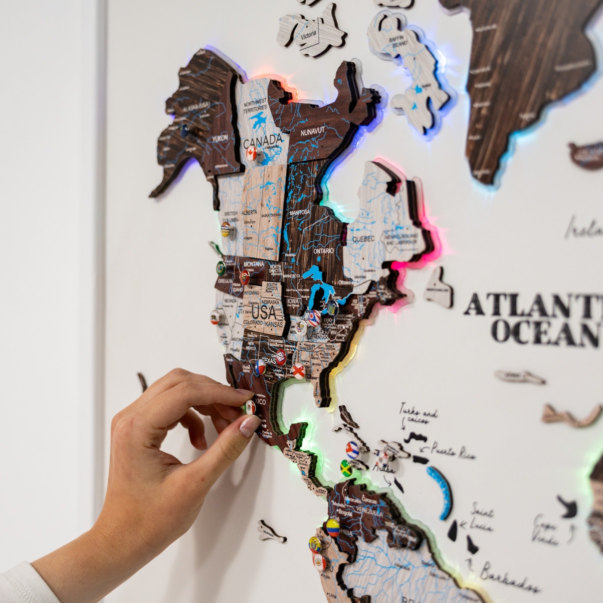 Map on Board LED 2.0 Cappuccino