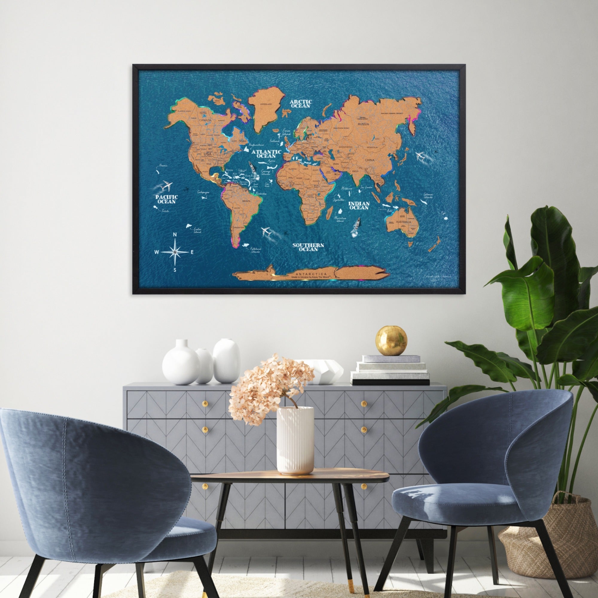 Map on Board LED 2.0 Cork - OVERLANDERS Outfitter