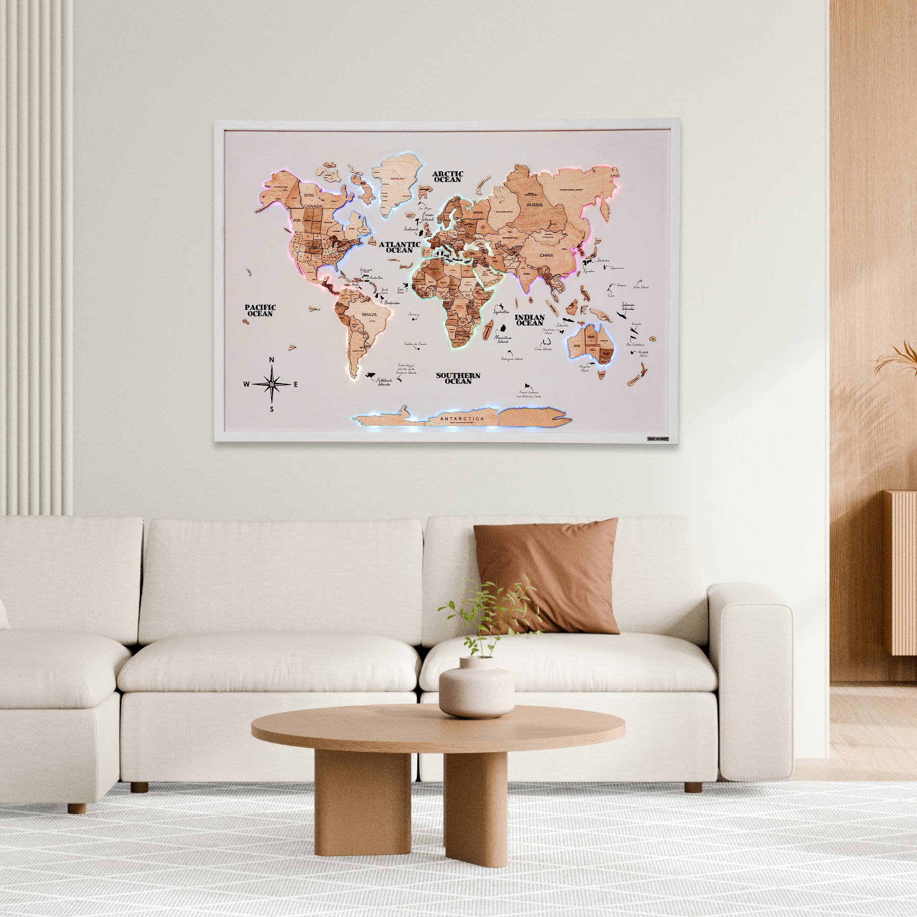 Map on Board LED 2.0 Gold - OVERLANDERS Outfitter