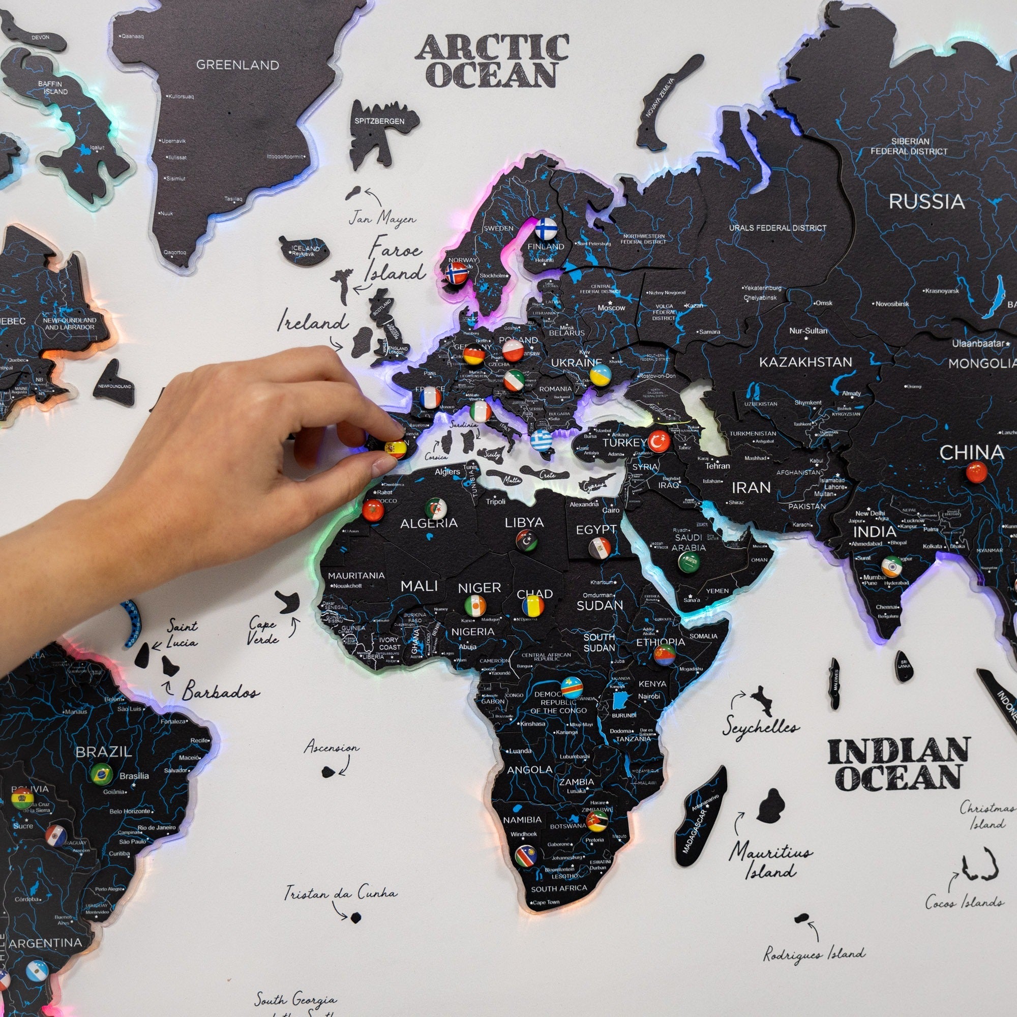 Map on Board LED 2.0 Midnight