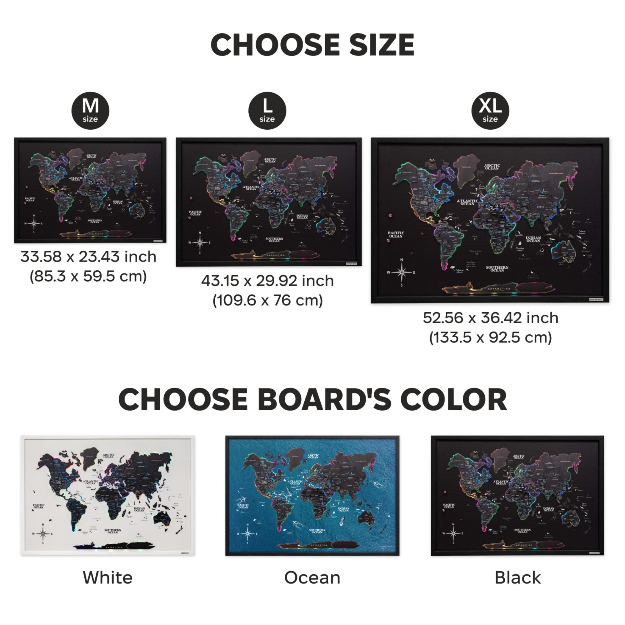 Map on Board LED 2.0 Midnight