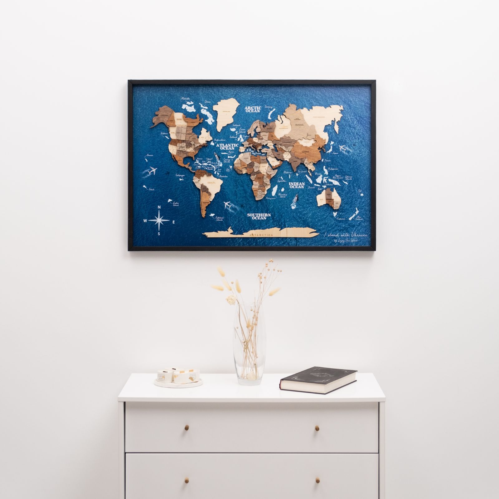 Map on Board LED 2.0 Gold - OVERLANDERS Outfitter