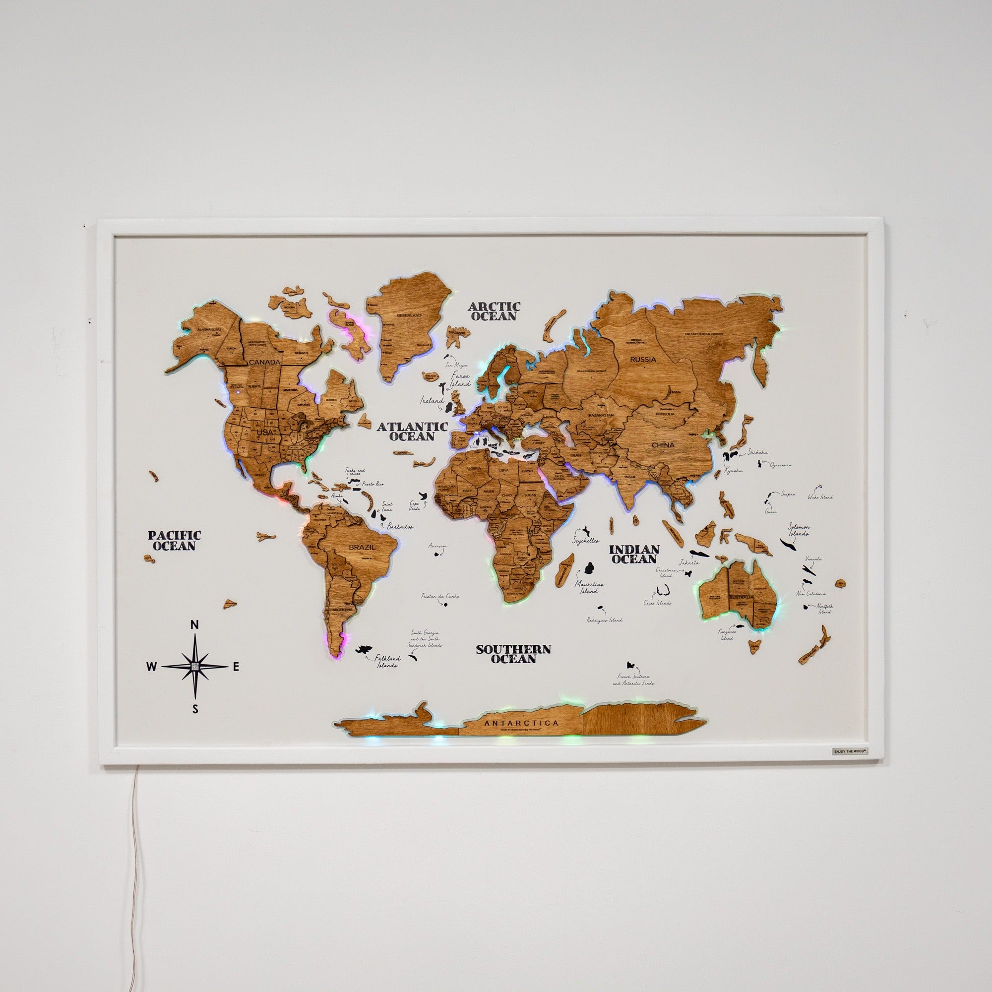 Map on Board LED 2.0 Oak